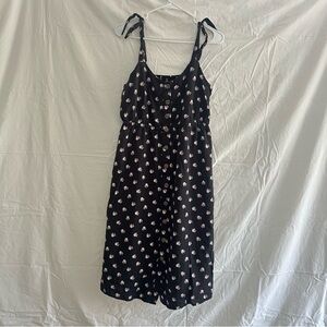 GAP Black Floral Maternity Dress